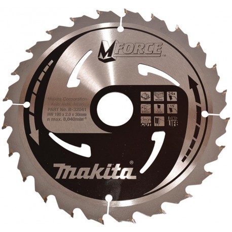 MAKITA B-32041 pilový kotouč 190x30 24T ,old B-08056