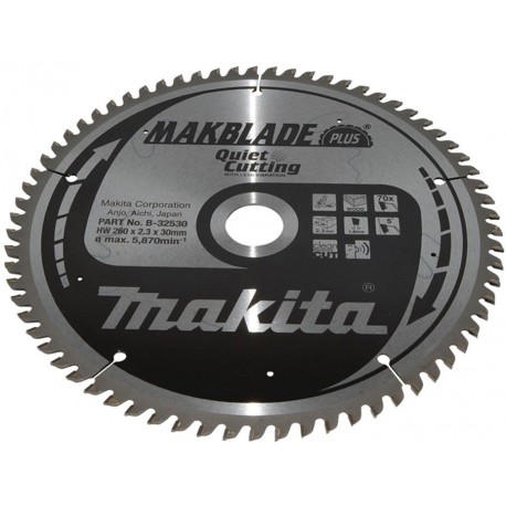 MAKITA B-32530 pilový kotouč 260x30 70T dřevo ,old B-08707