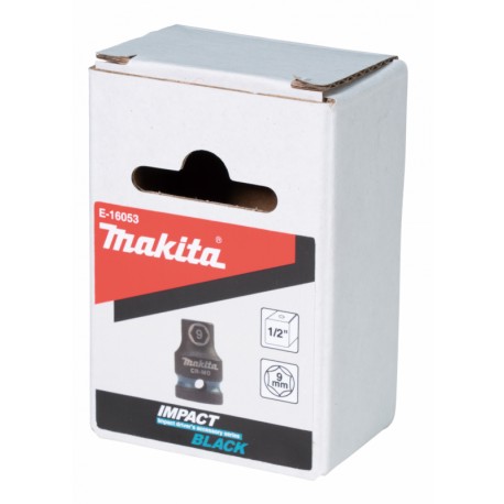 MAKITA E-16053 nástrčný klíč 1/2" square drive Impact BLACK 9mm