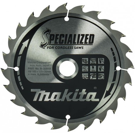 MAKITA B-32910 pilový kotouč 165x20, 24T ,old B-09173