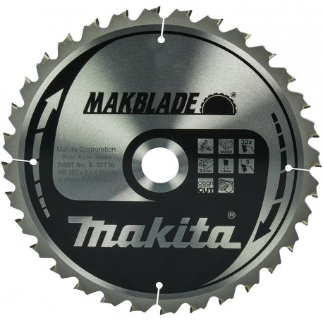 MAKITA B-32736 pilový kotouč 260x30 32T ,old B-08931