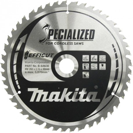 MAKITA B-64630 pilový kotouč Efficut 260x30x45T ,old B-64624