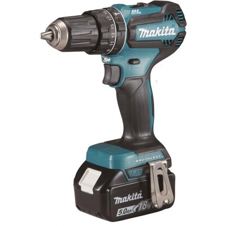 MAKITA DHP485RTJ Aku bezuhlíkový příklepový šroubovák Li-ion LXT 18V/5,0 Ah,Makpac