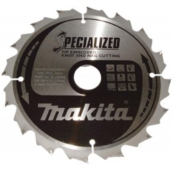 MAKITA B-33059 kotouč pilový dřevo SPECIALIZED se zapuštěnými zuby 190x2x30mm 16Z , old B-09357