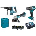 MAKITA DLX3119TJ Aku sada DHP484+DGA513+DHR243 Li-ion LXT 18V/5,0Ah