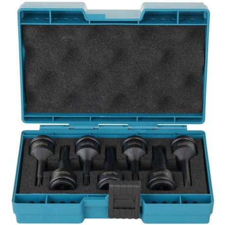 MAKITA E-23628 sada nástrčných klíčů 1/2", čtyřhran IMPACT BLACK 7 ks