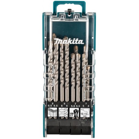 MAKITA D-73483 Sada vrtáků do betonu s válcovou stopkou 12Ks (4/5,5/5/6/6,5/7/8MM)