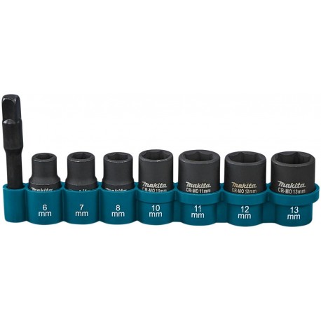 MAKITA E-12289 sada ořechů čtyřhran 1/4" 8 ks