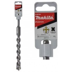 MAKITA B-68199 vrták SDS-Plus čtyřbřitý SDS 4-PLUS 22x200/260mm