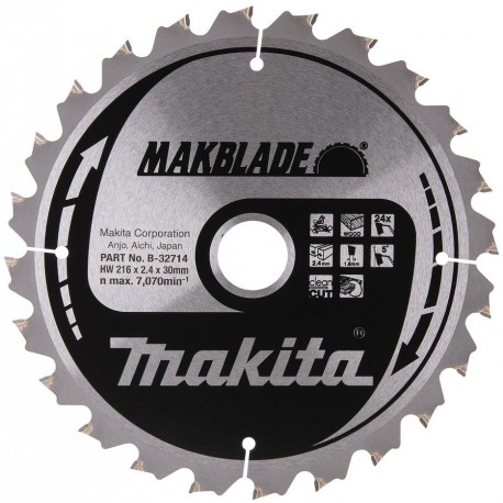 MAKITA B-32714 pilový kotouč 216x30 24T ,old B-08903