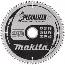 MAKITA B-33853 kotouč pilový lamino SPECIALIZED 216x2.5x30mm 72Z , old B-29474