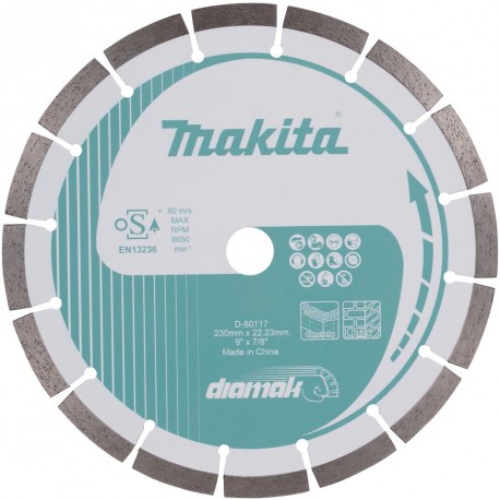 MAKITA D-80117 kotouč řezný diamantový segmentový 230x22.23mm