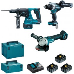 MAKITA DLX3202TJ Aku sada DGA506+DHR243+DDF492 Li-ion LXT 18V/5,0Ah