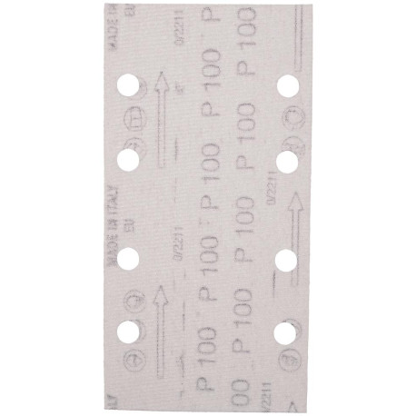 MAKITA E-19657 brusný papír suchý zip 93x185mm 8 děr K100 10ks