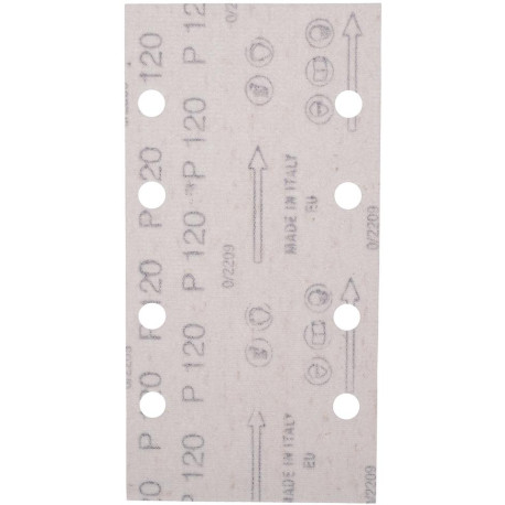 MAKITA E-19663 brusný papír suchý zip 93x185mm 8 děr K120 10ks