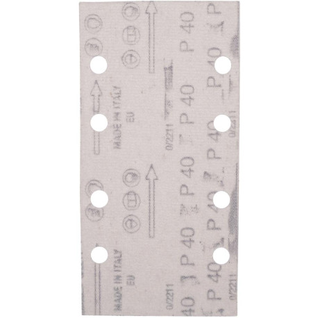 MAKITA E-19629 brusný papír suchý zip 93x185mm 8 děr K40 10ks