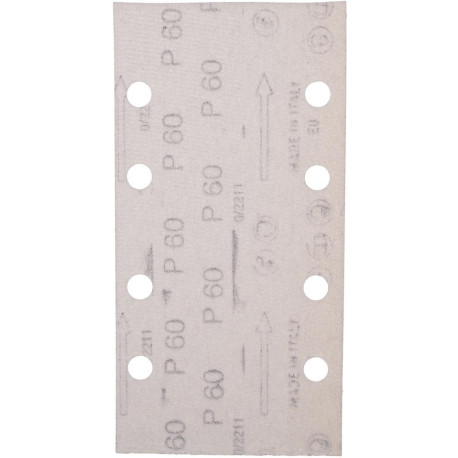 MAKITA E-19635 brusný papír suchý zip 93x185mm 8 děr K60 10ks