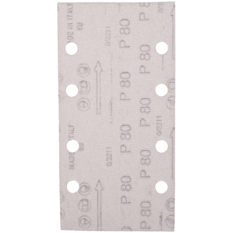 MAKITA E-19641 brusný papír suchý zip 93x185mm 8 děr K80 10ks