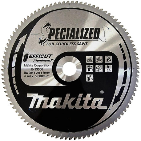 MAKITA E-13306 TCT pilový kotouč Efficut na hliník 305mmx30mm 96T,newE-13312