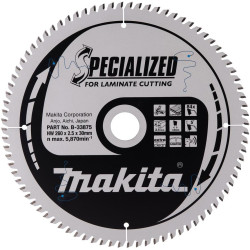 MAKITA B-33875 kotouč pilový lamino SPECIALIZED 260x2.5x30mm 84Z , old B-29496
