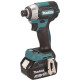 MAKITA DTD201RTJ Aku rázový šroubovák 1/4" Li-ion LXT 18V/5,0Ah, Makpac