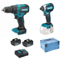 MAKITA DLX2537SJ Aku sada DHP490+DTD153 Li-ion LXT 18V