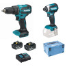 MAKITA DLX2537SJ Aku sada DHP490+DTD153 Li-ion LXT 18V