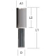 MAKITA D-67941 Drážkovací fréza 2 břit stopka 12 mm,16x32x73 mm,old D-47656