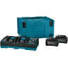 MAKITA 1911D8-0 sada Li-ion XGT 40V 2xBL4040F+DC40RB+Makpac,new PSKGPU2J