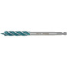 MAKITA E-26646 vrták do dřeva čtyřbřitý šestihran 1/4" 12x165mm