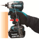 MAKITA DTD158WVE Aku rázový šroubovák 1/4" Li-ion LXTB 18V/2,0 Ah