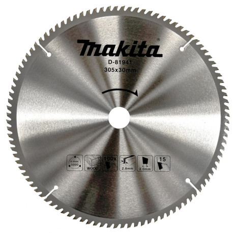 MAKITA D-81941 kotouč pilový dřevo 305x2.8x30mm 100Z,oldD-72338