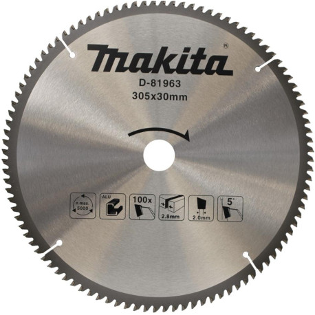 MAKITA D-81963 kotouč pilový TCT hliník 305x30mm 100Z , old D-73025