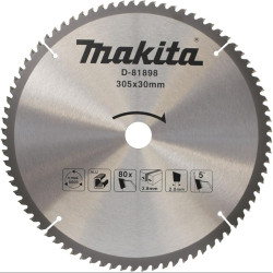 MAKITA D-81898 kotouč pilový TCT hliník 305x30mm 80Z