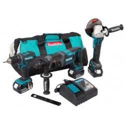 MAKITA DLX3078TX1 Aku sada DGA504+DHR241+DDF482 Li-ion LXT 18V/5,0Ah