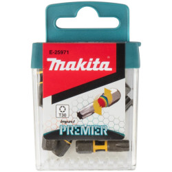 MAKITA E-25971 torzní bit řady Impact Premier (C-form) T30-25mm, 15 ks
