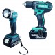 MAKITA DDF482RFJ1 Aku vrtací šroubovák se svítilnou 3x Li-ion LXT 18V/3,0 Ah,Makpac