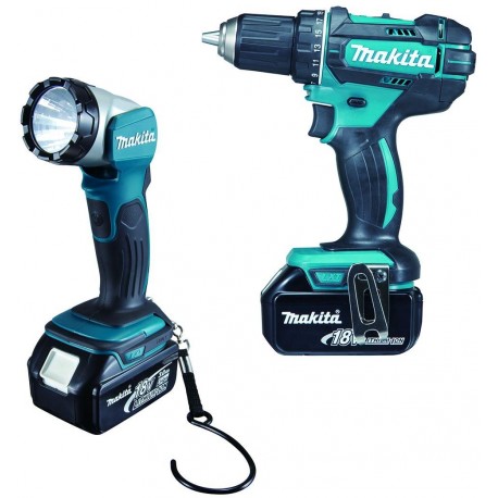 MAKITA DDF482RFJ1 Aku vrtací šroubovák se svítilnou 3x Li-ion LXT 18V/3,0 Ah,Makpac