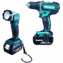 MAKITA DDF482RFJ1 Aku vrtací šroubovák se svítilnou 3x Li-ion LXT 18V/3,0 Ah,Makpac