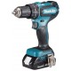 MAKITA DHP485RAJ Aku bezuhlíkový příklepový šroubovák Li-ion LXT 18V/2,0 Ah,Makpac