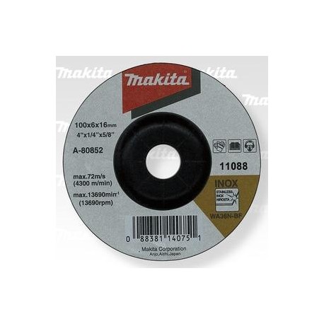 MAKITA A-80852 brusný kotouč 100x6x16 nerez