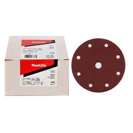 MAKITA P-37611 brusný papír suchý zip 150mm 6 děr K180 50ks