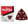 MAKITA P-33277 brusný papír suchý zip 94x94x94mm 6 děr K80 10ks,oldP-01585