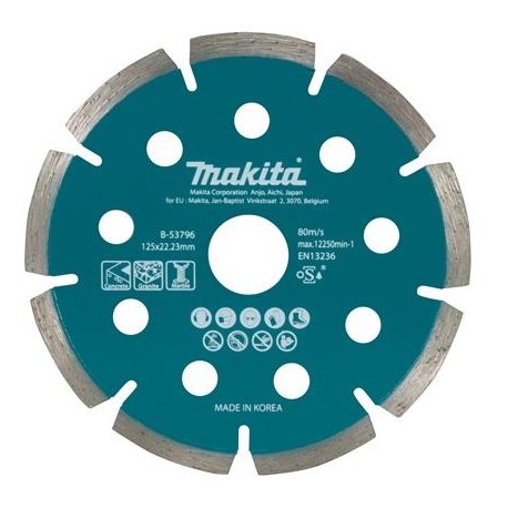 MAKITA B-53796 diamantový kotouč 125x1.6x22.23 segmentový pro suchý řez