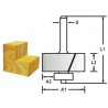 MAKITA D-48739 Falcovací fréza s ložiskem stopka 8 mm,31,8x12,2x54,6 mm