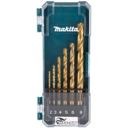 MAKITA D-72833 HSS-TiN Ekonomická sada vrtáků do kovu 6ks