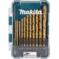 MAKITA D-72855 HSS-TiN Ekonomická sada vrtáků do kovu 13ks
