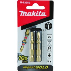 MAKITA B-62359 Impact GOLD super slim torsní bit PH2-50mm 2pcs,newE-03274