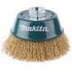 MAKITA D-39805 miskovitý kartáč z mosazného drátu,vlnitý drát 0,3mm,100mm