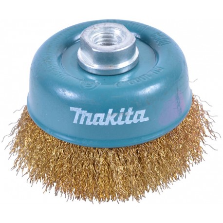 MAKITA D-39780 miskovitý kartáč z mosazného drátu,vlnitý drát 0,3mm,90mm